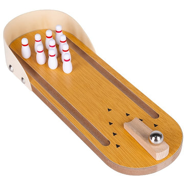 Wooden Mini Bowling Table Game