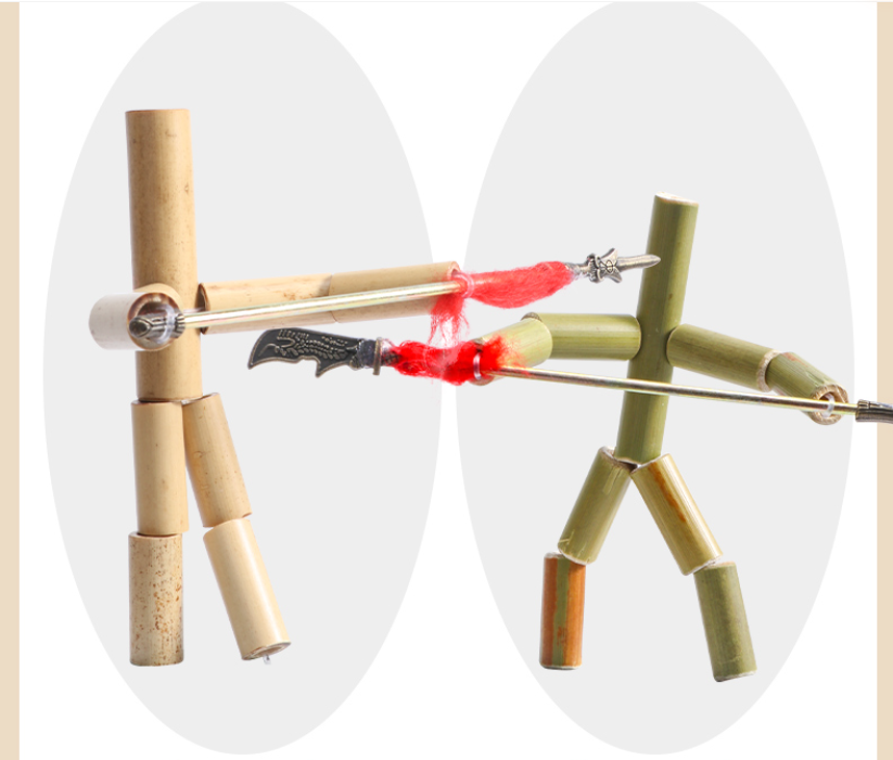 Bamboo Man Fighting Toy Game